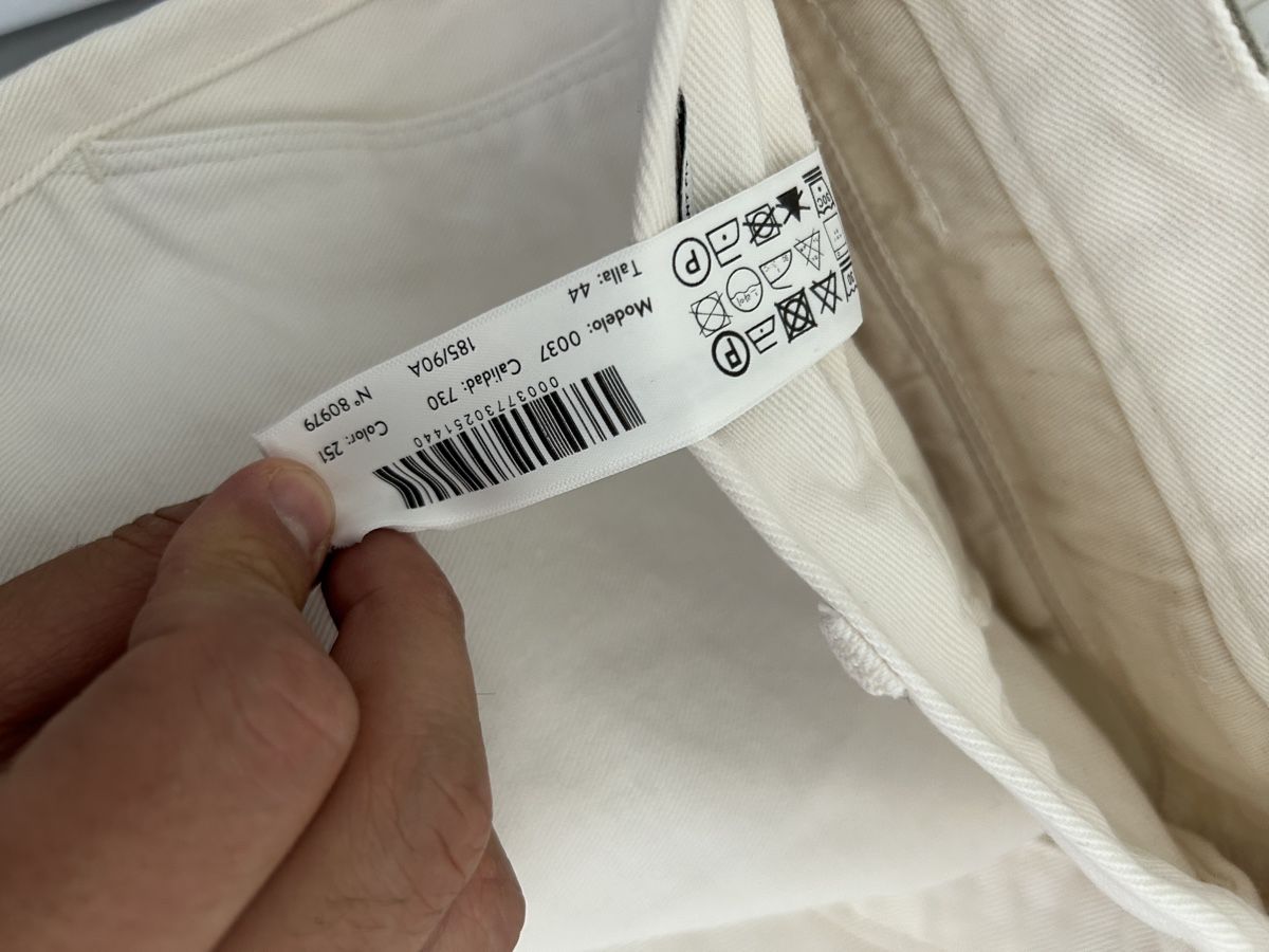 Massimo Dutti Jeans: Massimo Dutti Studio straight fit Hose, weiss, Gr. 44 – Usato da Bülach venduto da INO_ 3