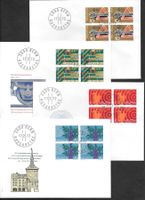 4 FDC 505 - 508 Serie Viererblöcke ET Bern 17.2.1972