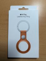 Apple AirTag Leather Key Ring Golden Brown Neu