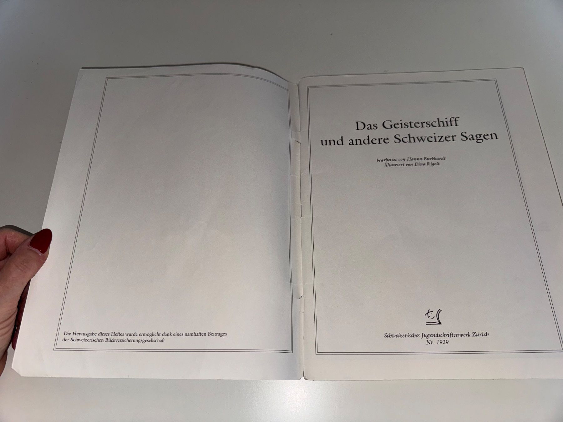 Libri: Das Geisterschiff und andere Schweizer Sagen – Usato da Grosswangen venduto da Kleine.Knoepfe 1