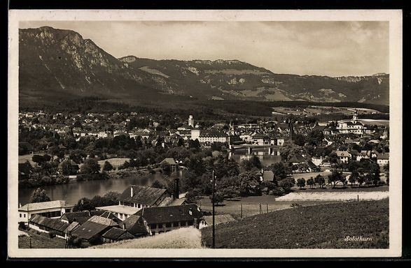 Cartoline postali: Solothurn, Stadtansicht mit Fluss und Be – Usato da Berlin venduto da bartko-reher