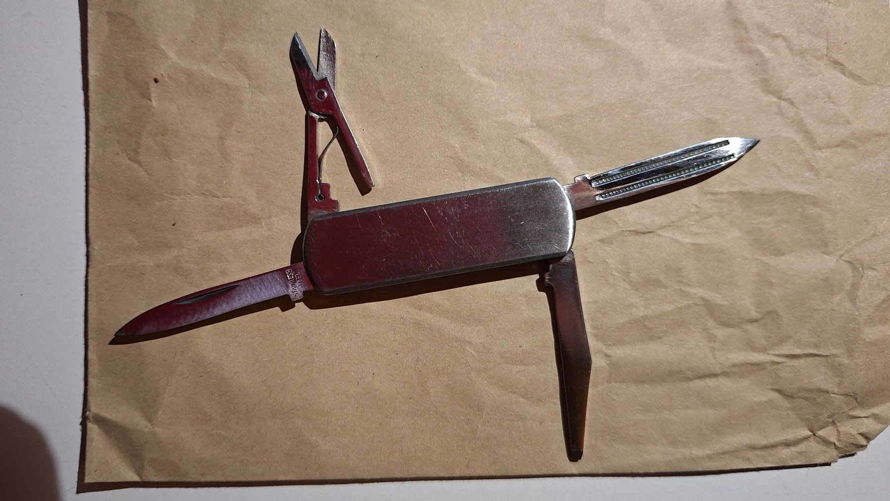 Coltelli tascabile: Multifunktionsmesser Edelstahl klein – Usato da Weiningen ZH venduto da Annakatharina 1