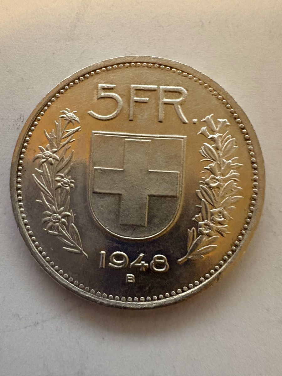 Toutes les monnaies: 5fr 1948 – D'occasion à Murten par Tzaugg 1