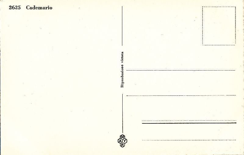 Cartoline postali: Cademario - Dorfeingang + c1950 – Usato da Emmenbrücke venduto da teestube 1