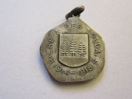 Médaille Bière à ses soldats 1914-1918 argent 800