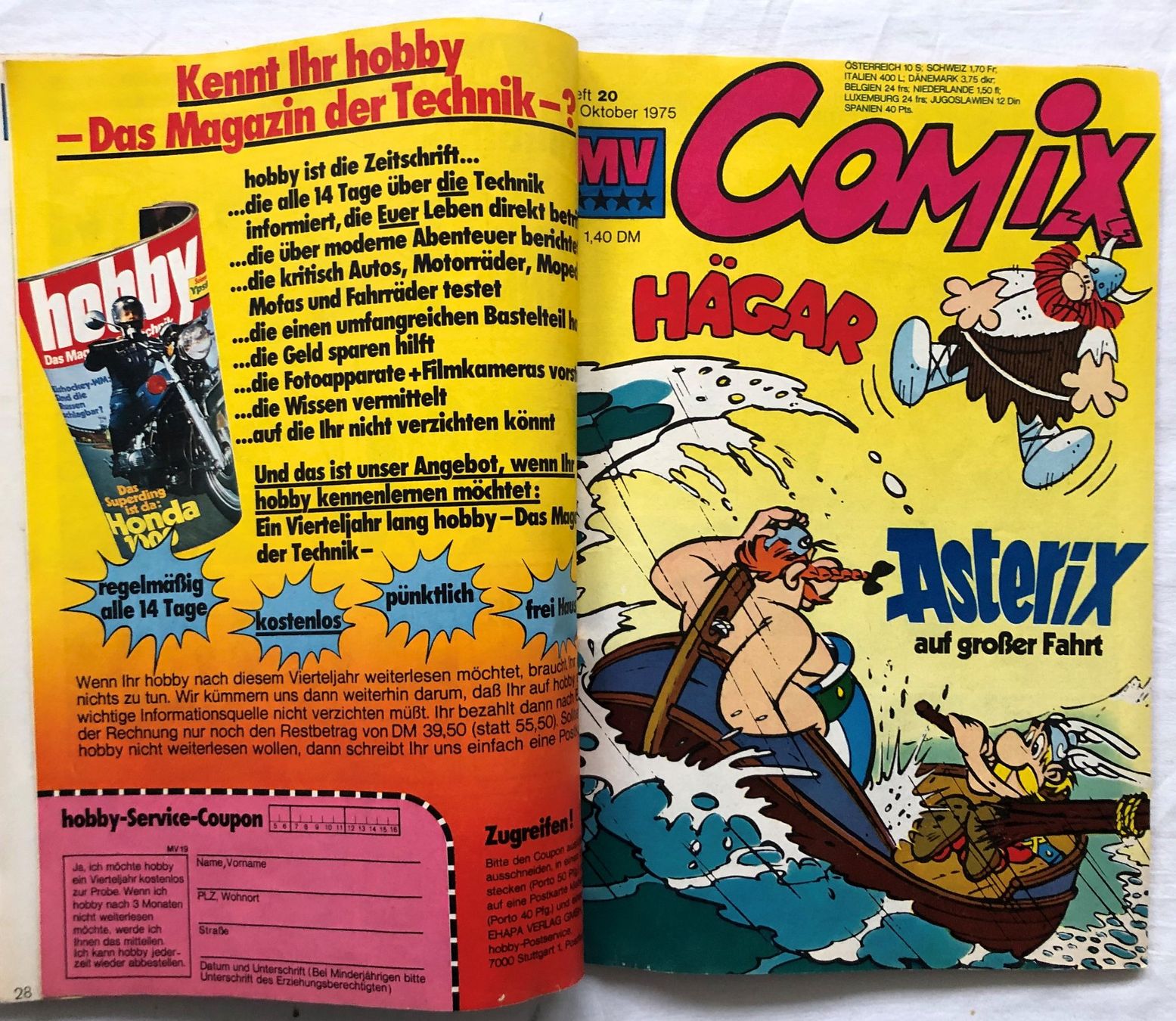 Fumetti: MV COMIX - Sammelband - Nr.2 – Usato da Schaffhausen venduto da durruti 7