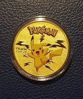 Pokemon 🌈Pikachu🌈 (Goldmünze) Sammelmünze (NEU/OVP)