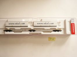 FLEISCHMANN N DOPPELWAGEN "" www.ekol.com  ""  NEU UND OVP