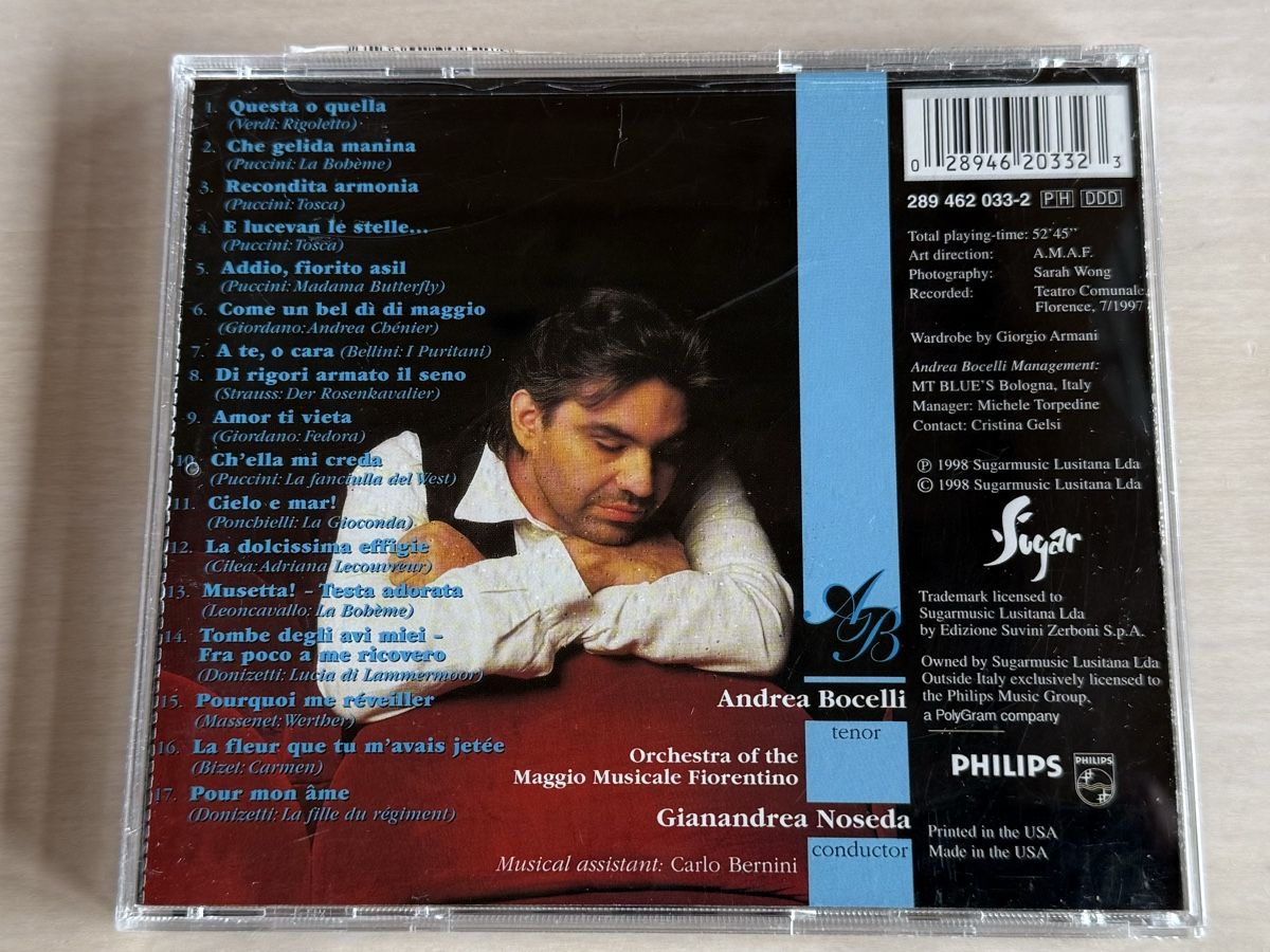 CD: Andrea Bocelli Aria CD – Usato da Oberried Brienz venduto da Chyara 1