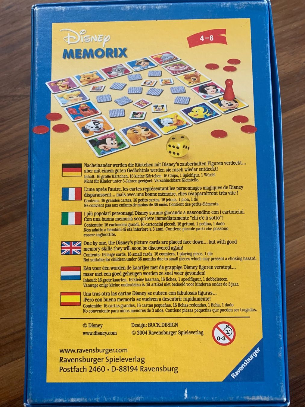 Ravensburger Giochi: Memorix Disney / Ravensburger / 4 - 8 J. – Usato da Beromünster venduto da msklef 3