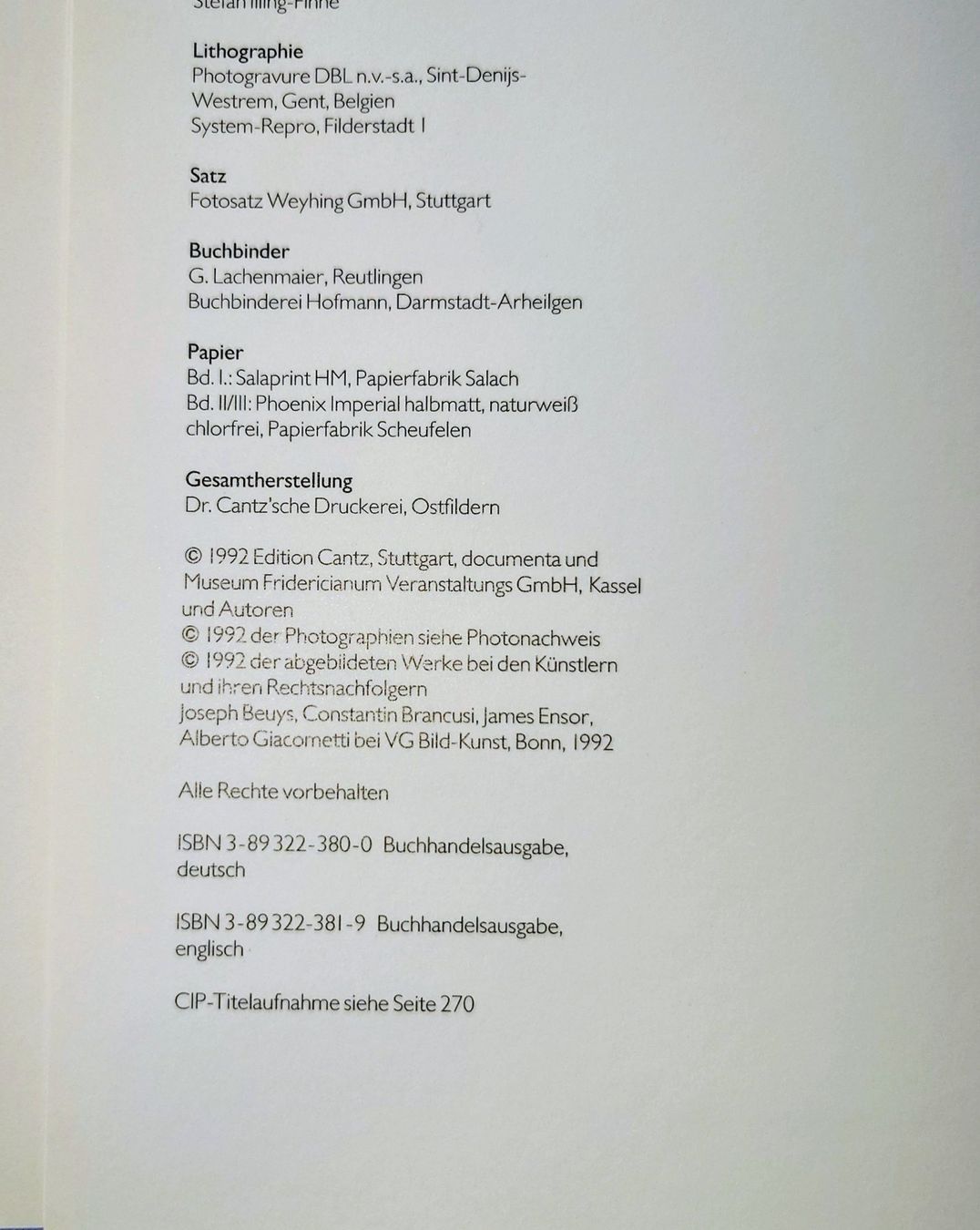 Bücher: Documenta IX, 13. Juni - 20.September 1992 Kassel. FULLSET – Gebraucht aus Zürich von Simple23 2