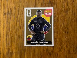 🥇 Panini WM 2026 Moisés Caicedo🥇Extra Sticker Gold
