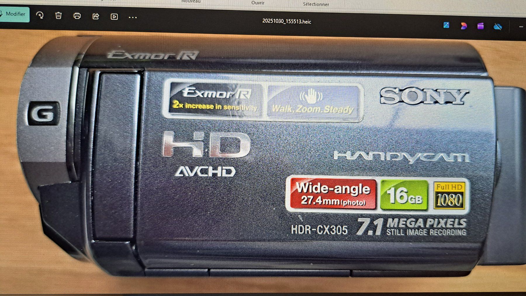 Sony Videocamere: Camescope SONY HDR CX 305 – Usato da NIEDERHASLI venduto da den_s5d5 4