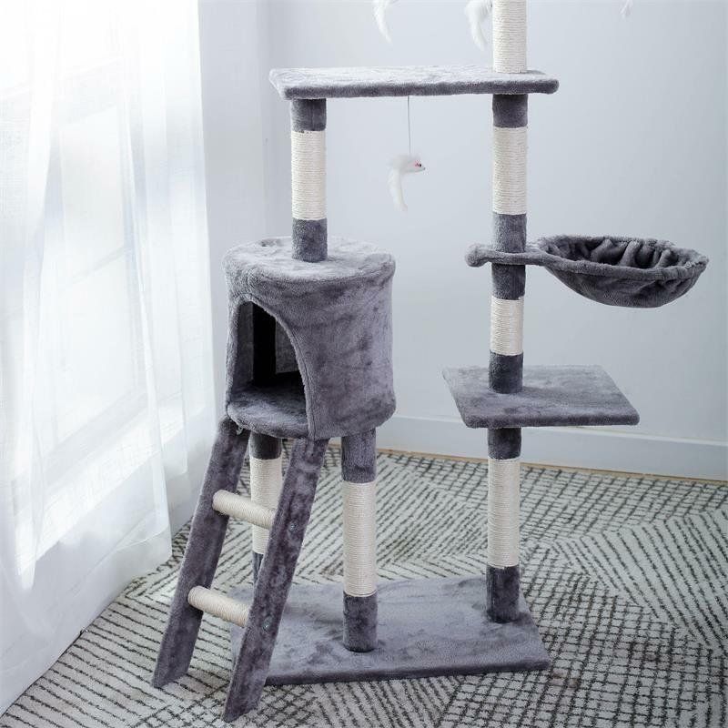 Arbres à chats: Kratzbaum XL Katzenkratzbaum 138cm - Hellgrau – Neuf avec emballage d'origine à Wallenwil par toesstal-vertrieb 7