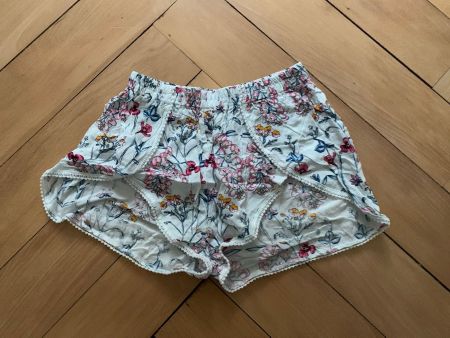 Hippie Shorts weiss geblümt - XS