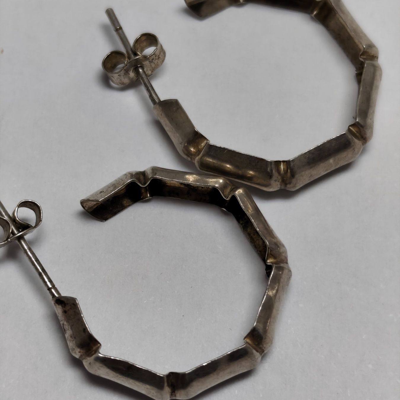 Orecchini pendenti & Orecchini a lobo: Vintage Silver silber Stud Earrings Boucles d'Oreilles #A3 – Usato da Châtelaine venduto da Tropic.Watch2 1