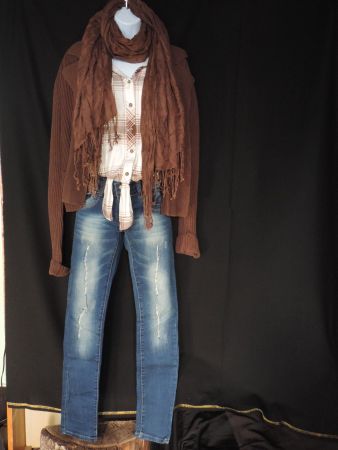 2 ensembles jeans jaquette automne été