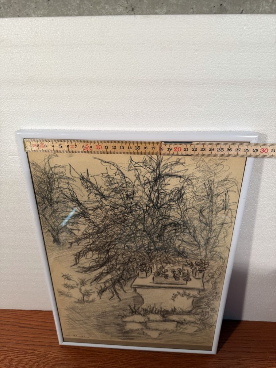 Dipinti: Original Charcoal Drawing, signed - Nature Scene Artwork – Usato da Lausanne venduto da artnouveau05 5
