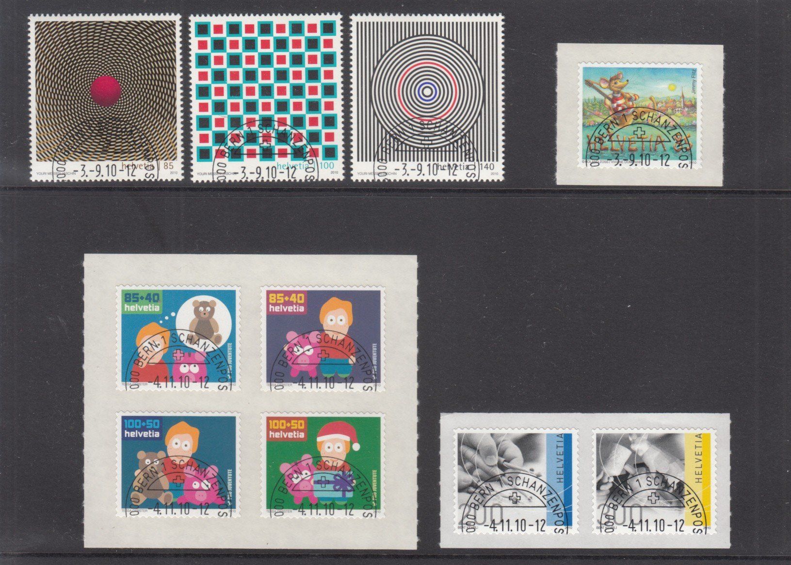 Tutti i francobolli: CH Ausgaben 2010 mit ET – Usato da Bürglen TG venduto da StampGraf 2
