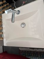 Lavabo Möbel Weiss mit Schubladen und Spiegel neuwertig