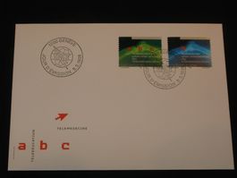 UIT Telelernen und Telemedizin 1999 FDC Nr. 16 + 17