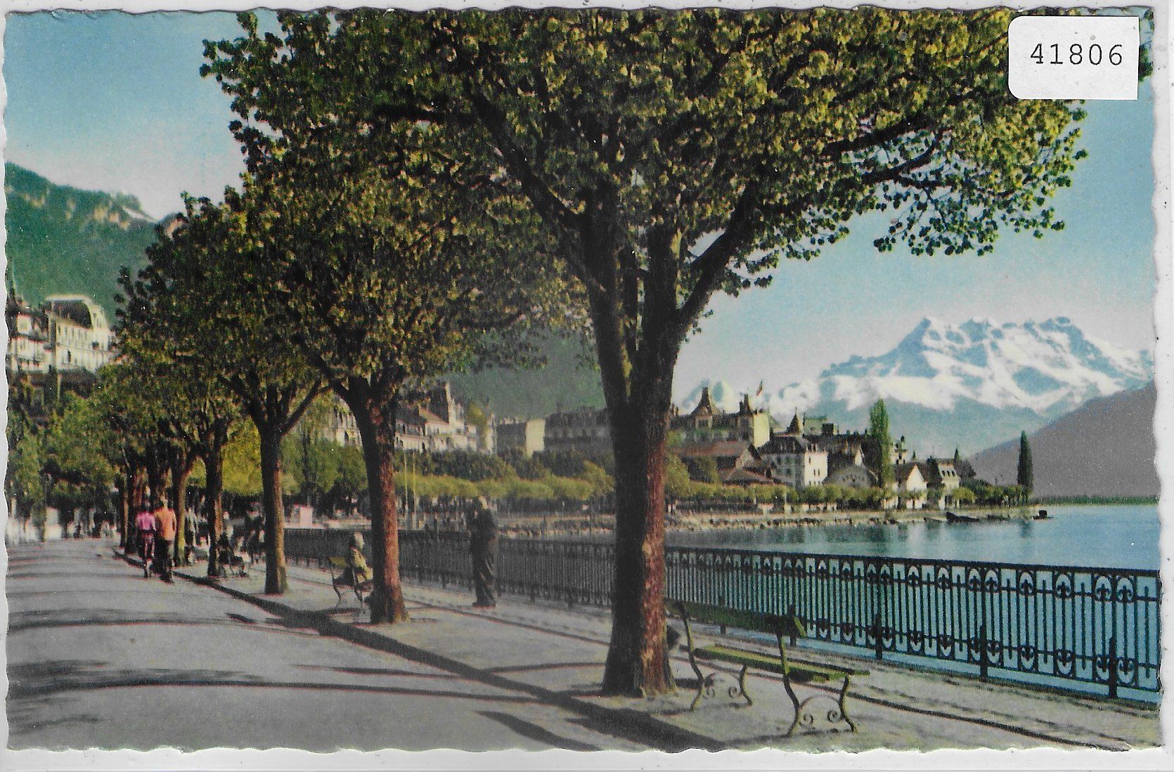 Cartoline postali: Montreux - Les quais – Usato da Ettingen venduto da Kartenplanet
