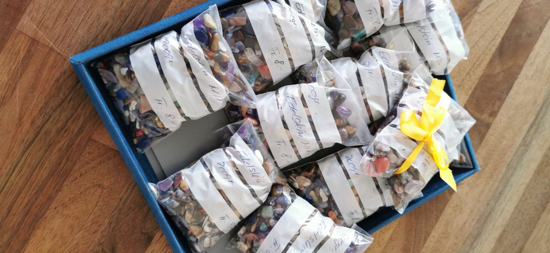 Pietre preziose: 1 Säckchen 200gr. echte Schmuckstein MIX – Nuovo e nell'imballaggio originale da Dierikon venduto da Buntspecht-10