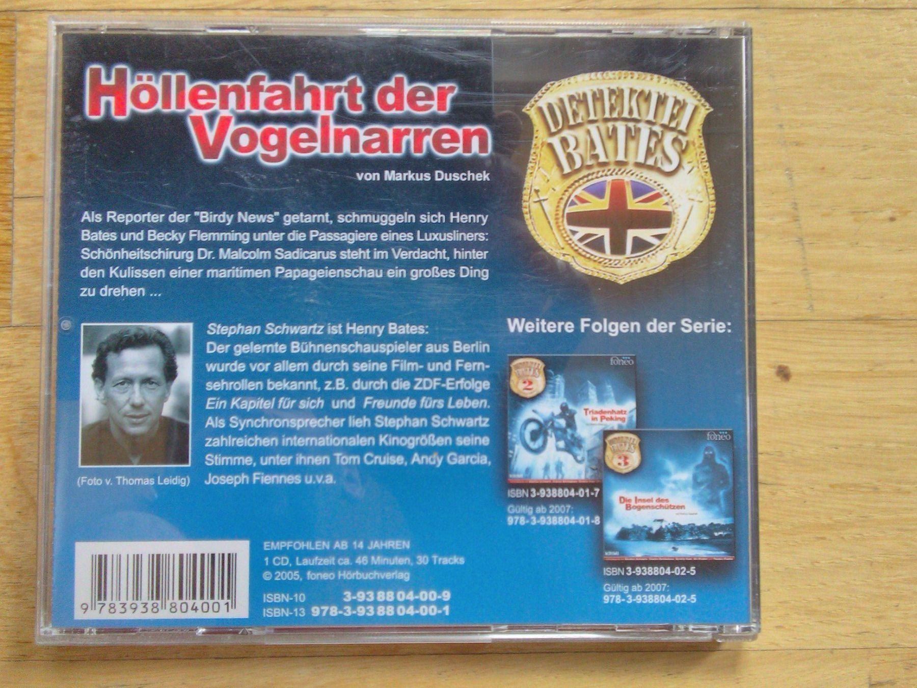 CD: Detektei Bates 1+2     (Markus Duschek) – Usato da St.Galllen venduto da elkaphone 5