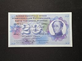 20 Franken Banknote 1974 – General Dufour – 5. Serie Schw