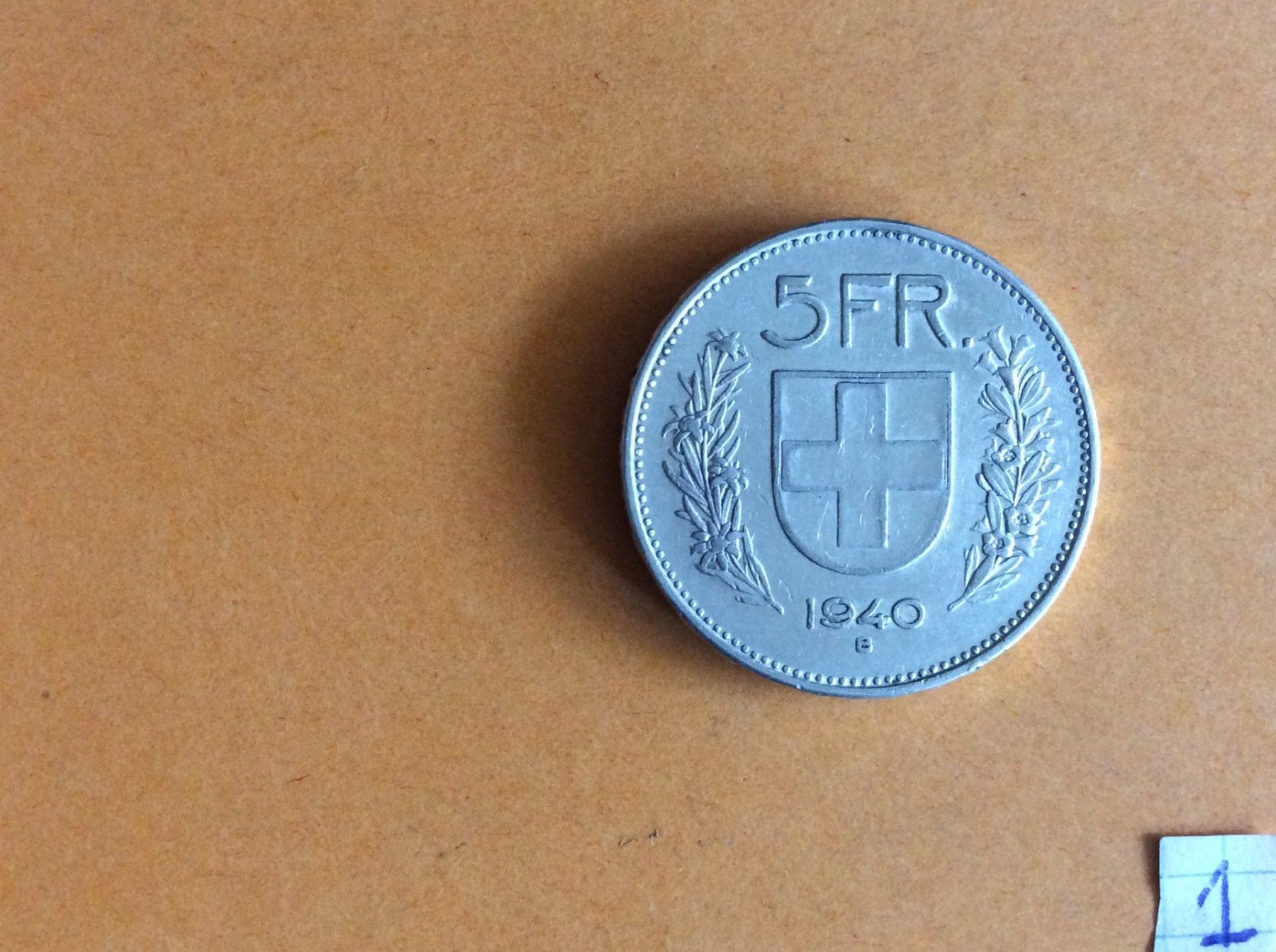 Tutti le monete: 5 francs  1940 – Usato da Genève venduto da pie_fh2d