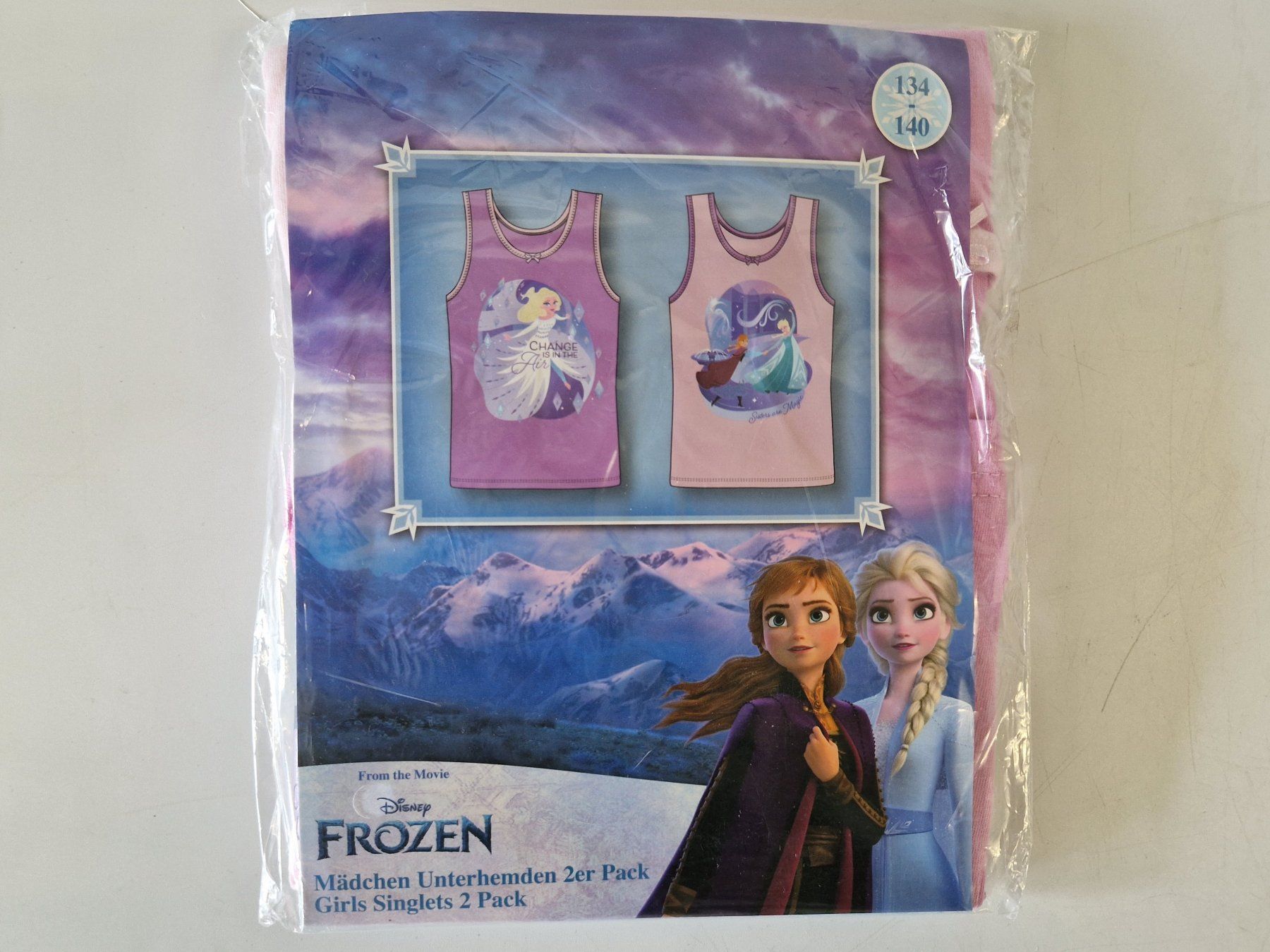 Disney Biancheria intima: Mädchen Unterhemd 2er Pack Frozen 134/140 – Nuovo (secondo la descrizione) da Muhen venduto da Restwert_Muhen