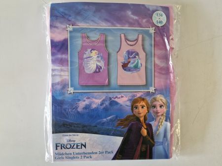 Mädchen Unterhemd 2er Pack Frozen 134/140