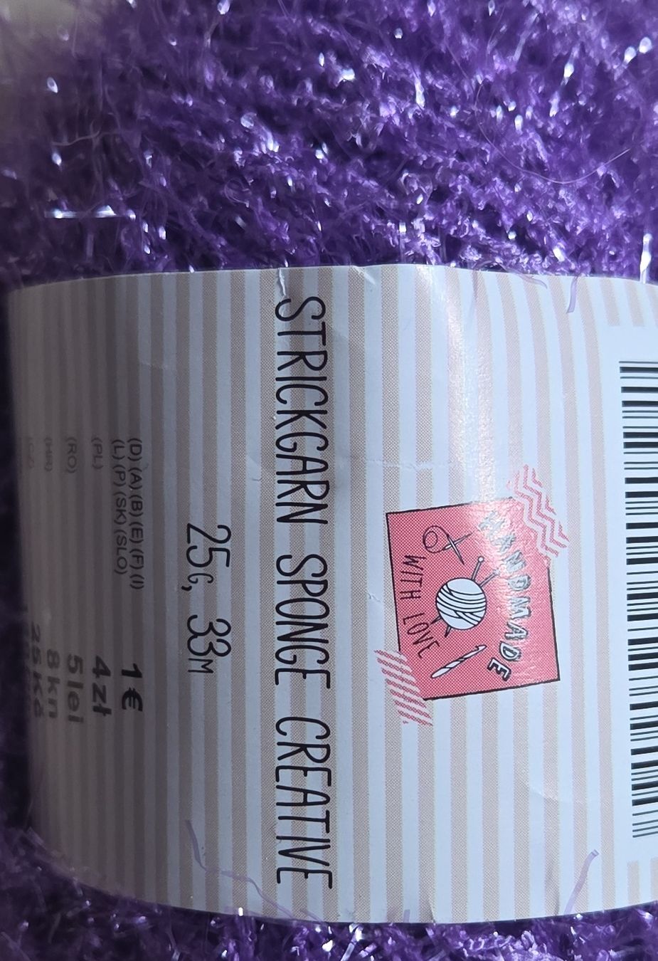 Laine: Strickgarn Sponge Creative lila 25g neu – Neuf avec emballage d'origine à Subingen par DENDLE20