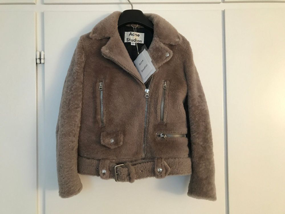 BRANDSLOCK Herren Lederjacke Biker Brando Echtes Lammfell