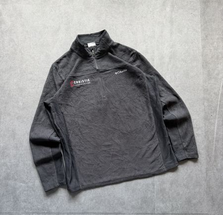 12. Pull polaire Columbia noir demi-zip taille L 