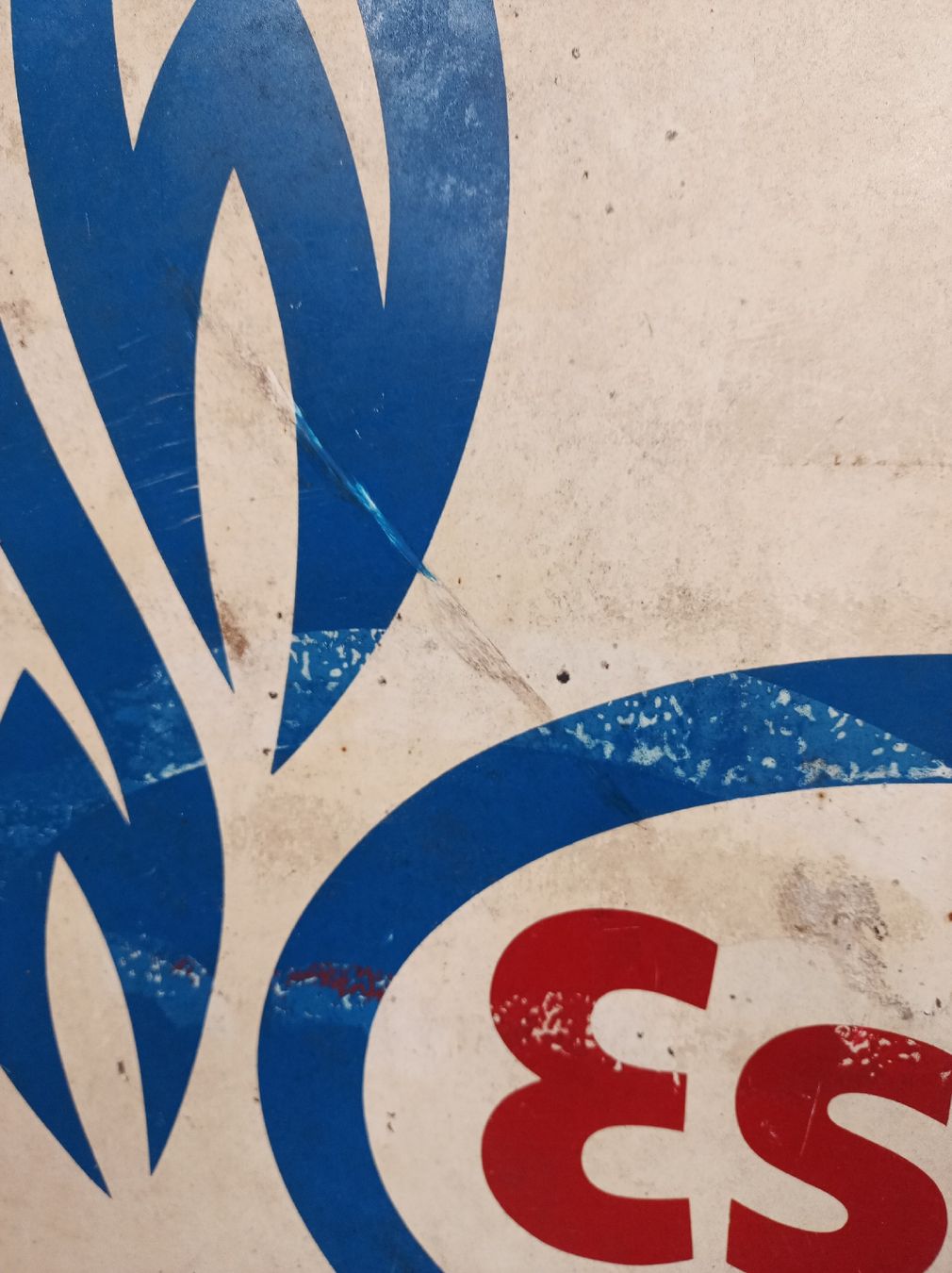 Esso Insegne: Blechschild Esso Gas original – Usato da Kerns venduto da LvR02 2