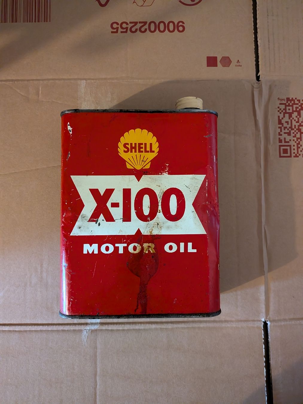 Accessori per altri veicoli: Shell X-100 Motor Oil Blechdose O – Usato da Boppelsen venduto da ThomasFrn 3