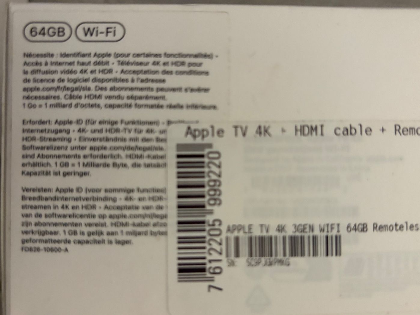 Apple Lettore multimediale & Streamer: Apple 4K TV Box 3.Gen. 64GB ( Salt ) – Usato da Chur venduto da boltsi01 2