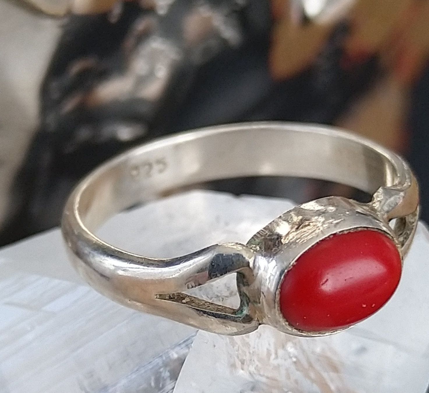 Anelli: RING MIT CARNEOL IN 925 SILBER – Usato da Romanshorn venduto da BoutiqueA