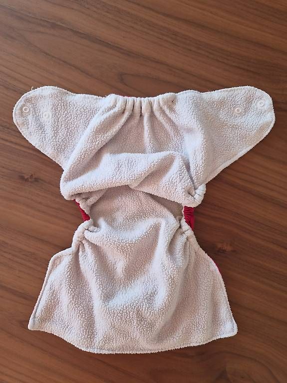 Secchi per pannolini & Pannolini: Stoffwindel und drei Einlagen – Usato da Schötz venduto da Puppentanz2