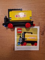Lego 136 Shell Tanker Wagon/ Tankwagon mit Anleitung