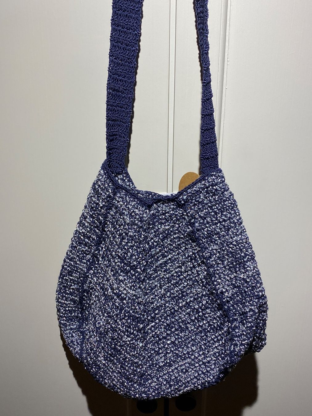 Borse da donna: HANDTASCHE BLAU-WEISS,HANDGEMACHT – Nuovo e nell'imballaggio originale da Meienried venduto da ManuelaBoutique 3