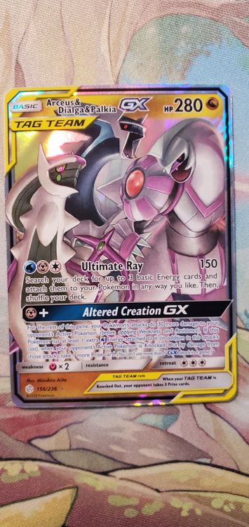 Arceus Dialga Palkia GX cosmic eclips pokemon card EN | Kaufen auf Ricardo