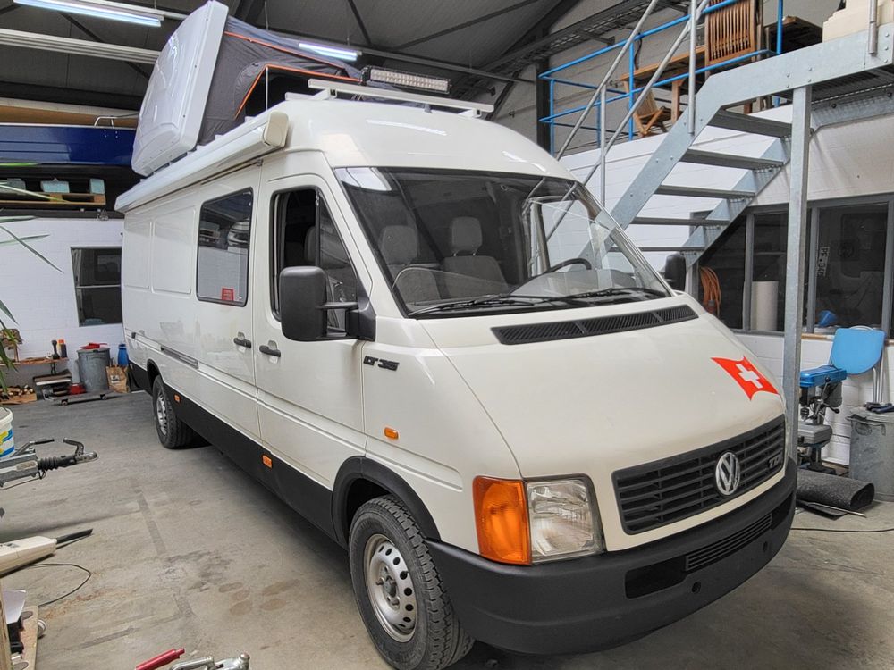 VW LT35 Camper für 6Pers.inkl.Dachzelt,Anh.Kupl.div.Material | Kaufen ...