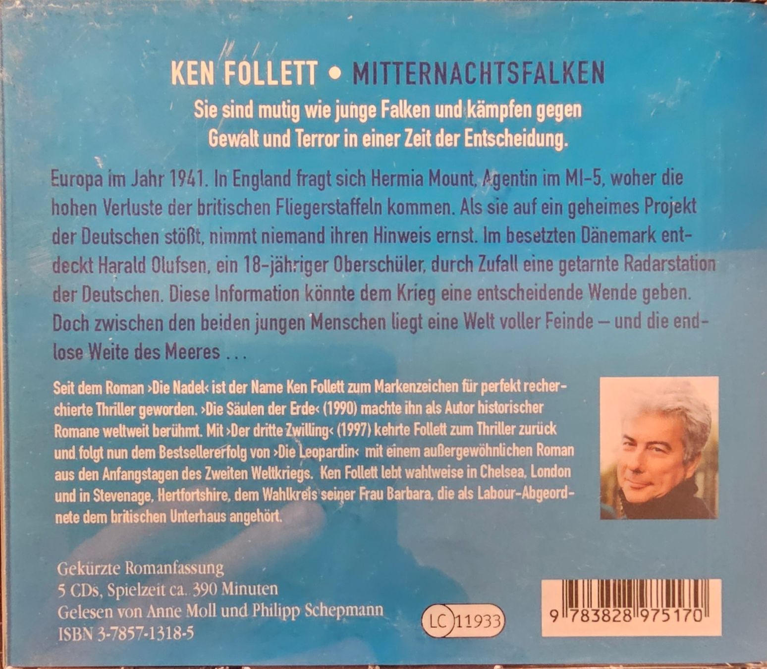 Hörbücher: Ken Follett - Mitternachtsfalken – Gebraucht aus Wahlen b. Laufen von Cg10 1