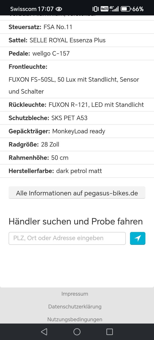 Biciclette: Velo von Pegasus Savona SL Disc 24 – Usato da Schattenhalb venduto da kai_v59l 4