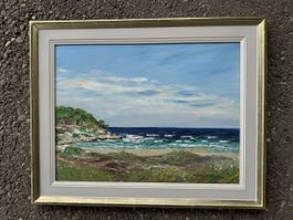Stimmungsvolles Ölgemälde, Küstenlandschaft, Walter Keller