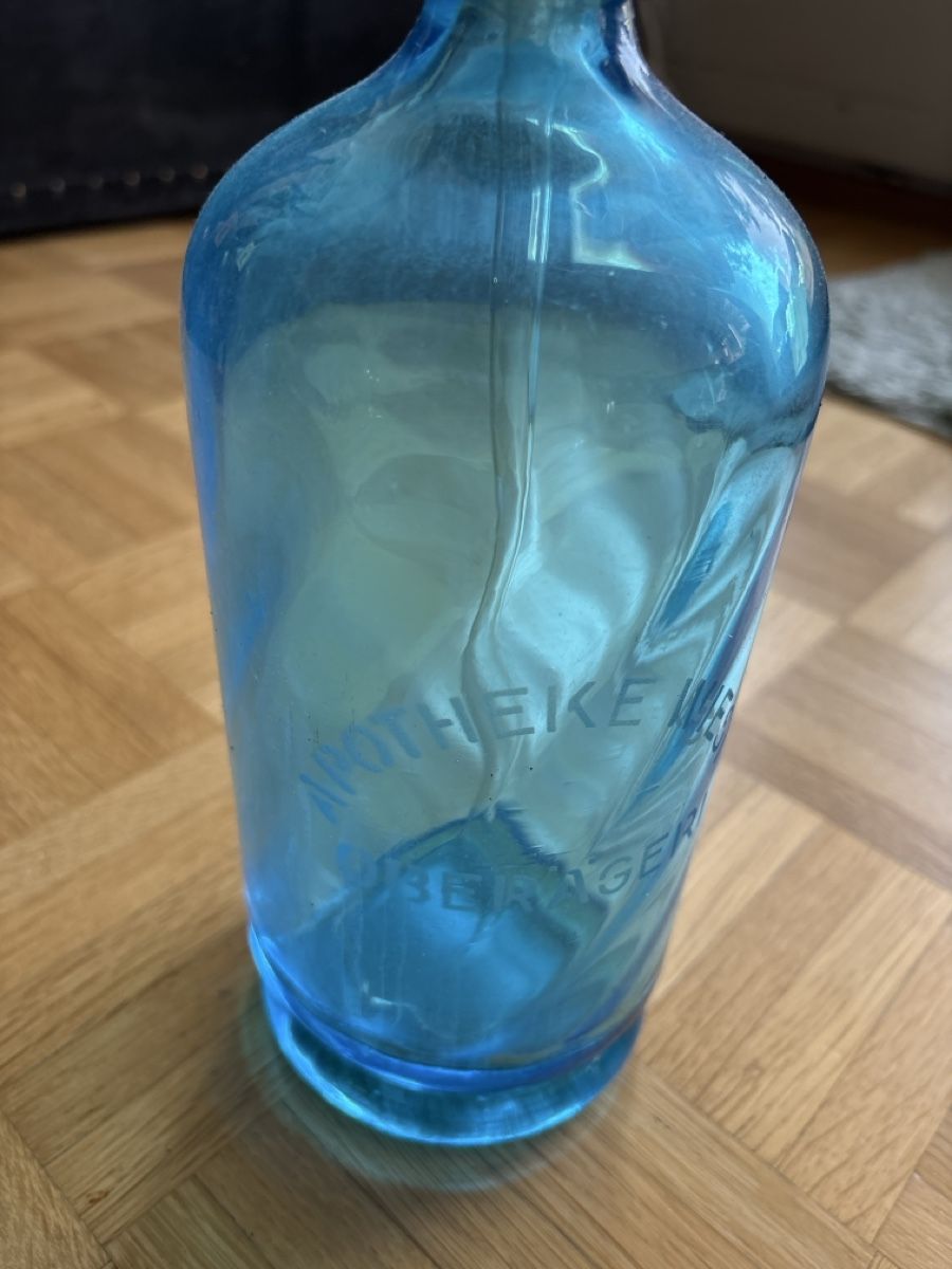 Altro per la casa: CO2 soda siphon blue glass vintage – Usato da Zürich venduto da Nonas1996 2