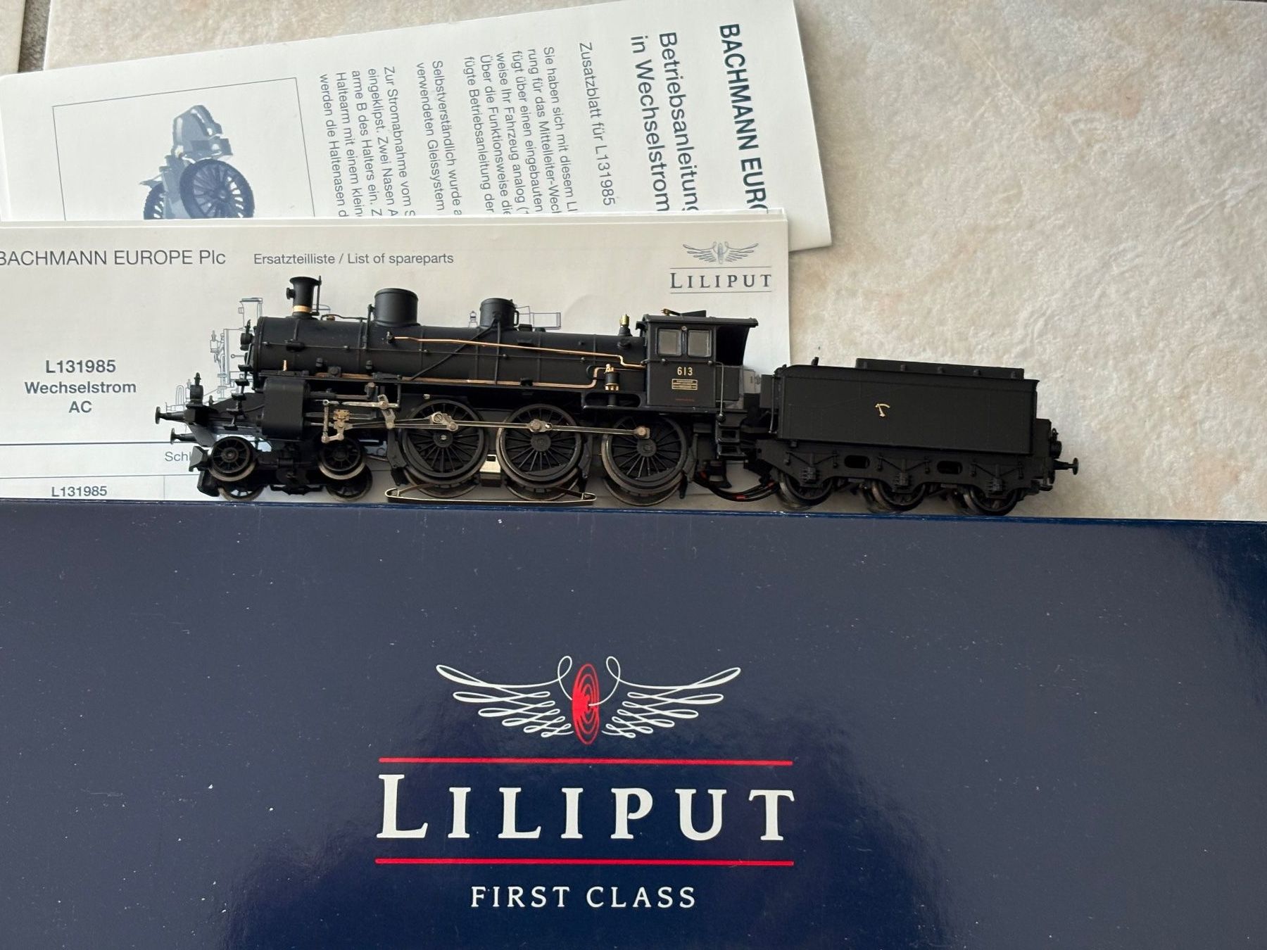 Liliput 131980 Dampfok A 3/5 SBB 613 Zahnrad Messing Digital (Neu ...