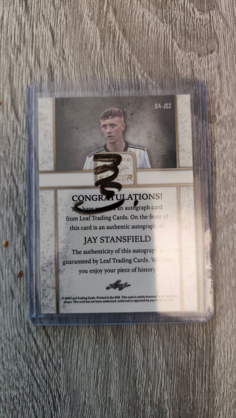 Sammelbilder & Trading cards: Leaf 21/22 Jay Stansfield /18 mit Autogramm RC – Gebraucht aus St. Gallen von RudyundFloydCards 1